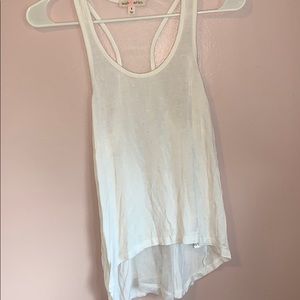 White Hi-Low Tank Top